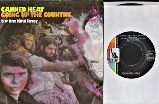 Canned Heat Going Up The Country 1968 Liberty Records W/ Rare Picture Sleeve
