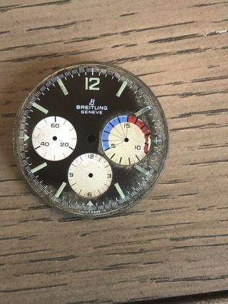 Vintage Breitling Yachting Chronograph Dial Rare Collector Item 1960s 2