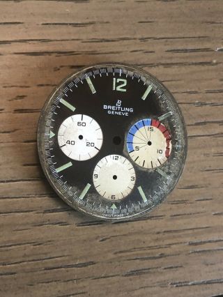 Vintage Breitling Yachting Chronograph Dial Rare Collector Item 1960s 3