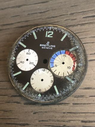 Vintage Breitling Yachting Chronograph Dial Rare Collector Item 1960s 4