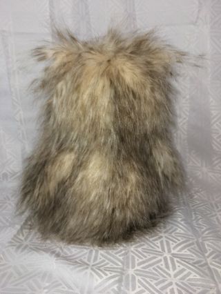 VGUC - HTF - RARE - 10” Jellycat London ANIA Owl Plush Cream/Tan Long - Haired Stuffed 5