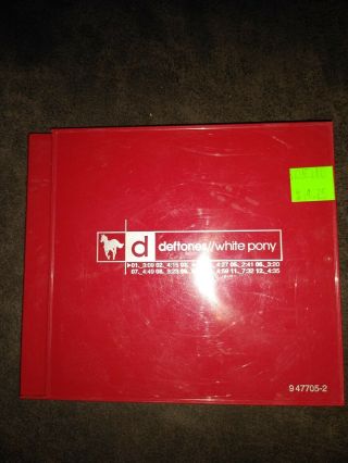 Deftones White Pony Cd Rare Red Cover Limited Edition