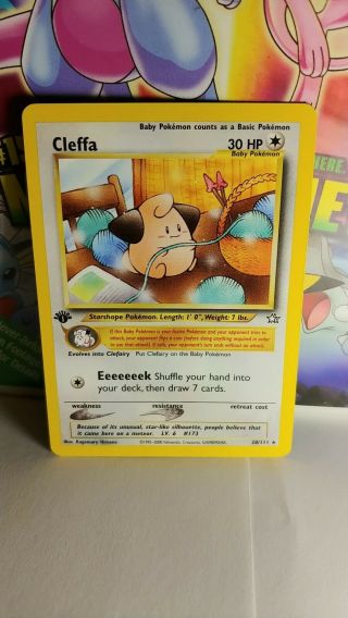 Pokemon Tcg Cleffa 1st Edition Neo Genesis Set 20/111
