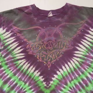 Rare Aerosmith 1990 Vintage Pump Tie Dye Tour Concert Shirt Steven Tyler