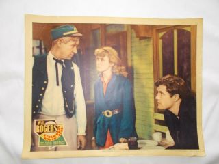 Rare 1935 Color Lobby Card Will Rogers In Steamboat Round The Bend
