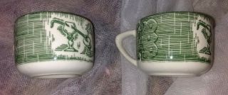 Rare THE OLD CURIOSITY SHOP (GREEN) by Royal SALT AND PEPPER SHAKER,  USA 2