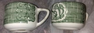 Rare THE OLD CURIOSITY SHOP (GREEN) by Royal SALT AND PEPPER SHAKER,  USA 3