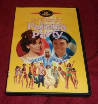 Pajama Party Rare Oop Dvd Anette Funicello,  Tommy Kirk,  Buster Keaton