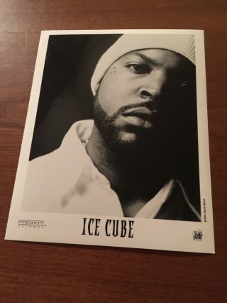 Ice Cube Vintage Rare Press Promo Photo B&w 8x10 Priority Records