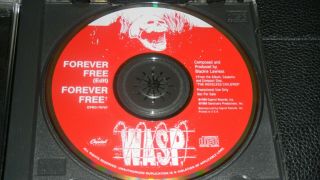 Wasp - Forever - 2 Track Promo Cd W/ Edit Rare W.  A.  S.  P.  Blackie Lawless