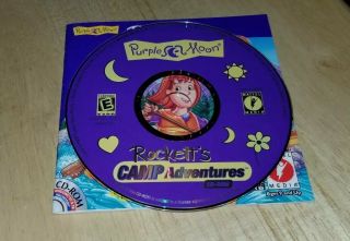 Purple Moon Rockett ' s Camp Adventures CD Rom Computer Software Video Game Rare 2