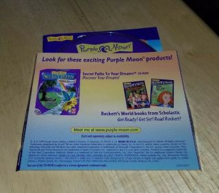 Purple Moon Rockett ' s Camp Adventures CD Rom Computer Software Video Game Rare 3