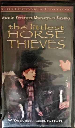 Littlest Horse Thieves (vhs) Rare 1976 Horse Drama Stars Alistair Sim - Widescreen