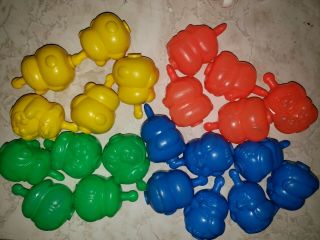 Vintage Fisher Price Snap Lock Pop Beads Link Busy Baby Toddler Toy Rare Theme