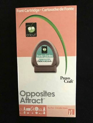 Cricut Cartridge - Opposites Attract - Rare And Retired