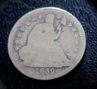 Rare Key Date 1839 O Seated Liberty Silver Half Dime 5c Coin