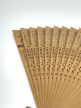 RARE Antique Chinese Sandalwood Brise Export Fan Eventail 清朝 嘉慶帝 Qing Era c 1800 2