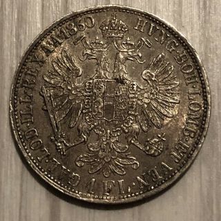 1860 FRANC • IOS • I • D • G •AVSTRIAE • IMPERATOR RARE Coin Also In Russia 4