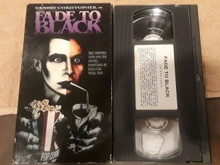[fade To Black] 1980 Horror.  Vhs.  [rare]
