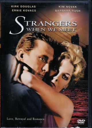 Strangers When We Meet (dvd,  2005) Kim Novak,  Kirk Douglas.  Rare 1960.  Oop.