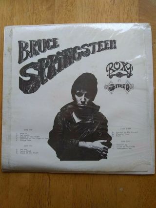 Vtg Bruce Springsteen Rare Roxy 1975 2 Vinyl Lp 