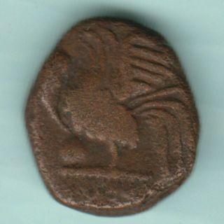 French India - 1720/1835 - Dutch Occupation - Rooster With Date - Ex Rare Coin