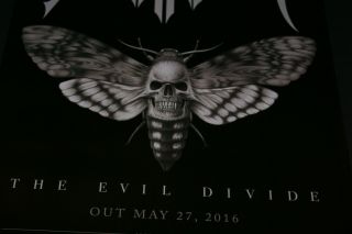 DEATH ANGEL The Evil Divide 2016 Ltd Ed RARE Poster 11 