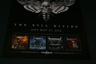 DEATH ANGEL The Evil Divide 2016 Ltd Ed RARE Poster 11 
