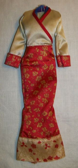 Rare Geisha Dress For Barbie Made By Disney/mattel