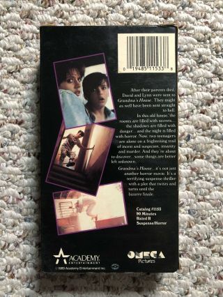 Grandma ' s House - vintage VHS Horror NTSC HTF Rare 2