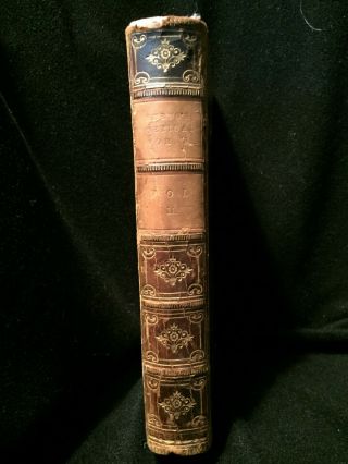 Rare Antique 1865 Leather Bound The Poetical Of Robert Burns Pre - Owned