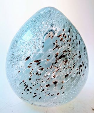 Nuutajarvi Notsjo Rare Egg Sculpture Finland Bjorn Weckstrom? Midcentury Modern