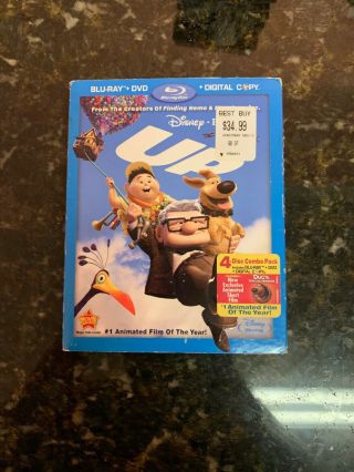 Rare Retired Oop Disney Pixar Up Blu Ray & Dvd 4 Disc Combo Animated Movie 2009