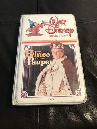 Walt Disneys The Prince And The Pauper Big Box Slip Rare Oop Vhs