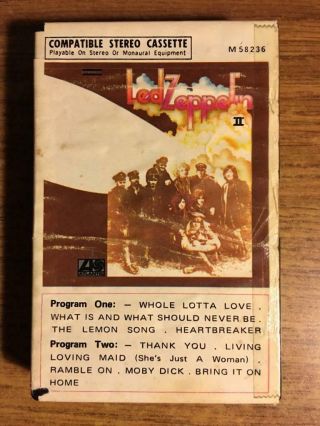 Led Zeppelin Ii Snap Case Vintage Rare Cassette Tape Late Nite Bargain