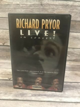Richard Pryor Live In Concert Dvd 1998 Stand Up Comedy In Long Beach 1979 Rare