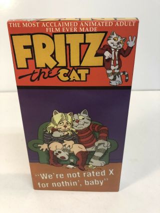 Fritz The Cat And The Nine Lives Of Fritz The Cat Rare Vhs Robert Crumb