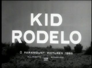 Kid Rodelo Rare Classic Western Movie Dvd 1966