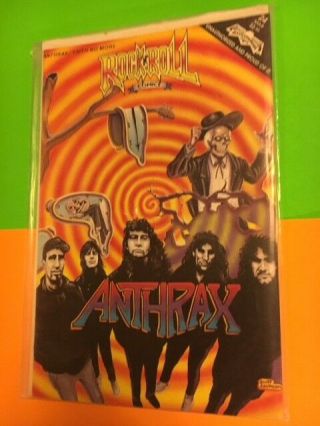 Anthrax Faith No More Rock N Roll Comic 24 1991 1st Print Vintage Rare
