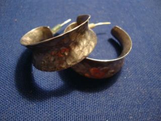 Ultra Rare Hcb Old Pawn 925 Sterling Silver Earrings