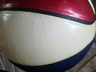 Vintage NIKE Red / White / Blue Game Ball Basketball RARE Sz 7 (29.  5) Very 3