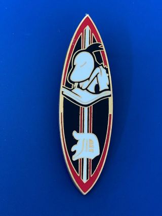 2005 Disney Pin - Donald Duck - Surfboard - Surprise Pin - Rare - Le 500
