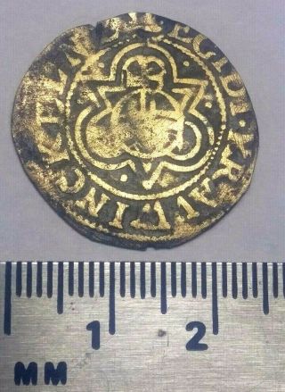 Colonial Coin From The 16th Century Dated 1570 Rare German Gambling Jeton Coin 3