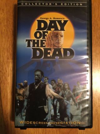 Day Of The Dead Vhs Collectors Edition George Romero’s Rare Horror Widescreen