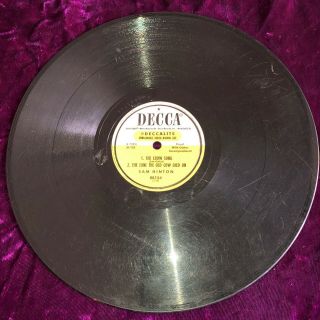 Rare 1953 Sam Hinton The Crow Song 20 Froggies 10 " 78 Decca 88154 Folk Country