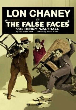 False Faces Rare Classic Silent Film Dvd 1919 Lon Chaney As The Lone Wolf