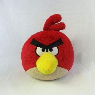 Angry Birds Large 18 " Red Bird Stuffed Plush Stuffed Toy Rare Rovio Commonwealth