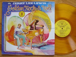 Rare Vintage Vinyl - Jerry Lee Lewis - Golden Rock And Roll - Sun - Si - 1000 - Nm