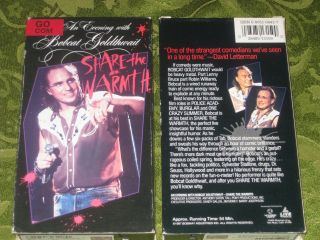 An Evening With Bobcat Goldthwait Share The Warmth Vhs Video Rare Out Of Print