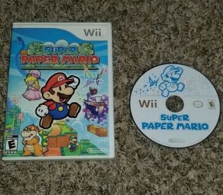 Paper Mario With Case (nintendo Wii) Rare